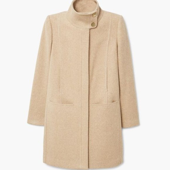 Mango Jackets & Blazers - Mango Beige Woolen Peacoat!!!